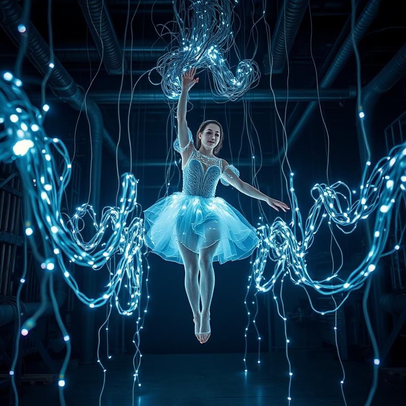 installation art style AI art