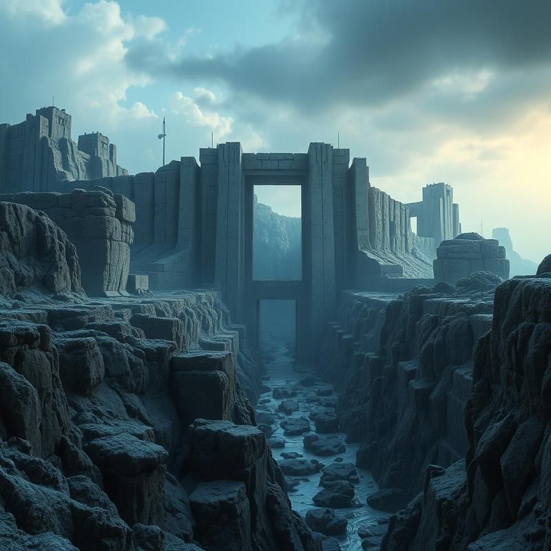 brutalist style AI art