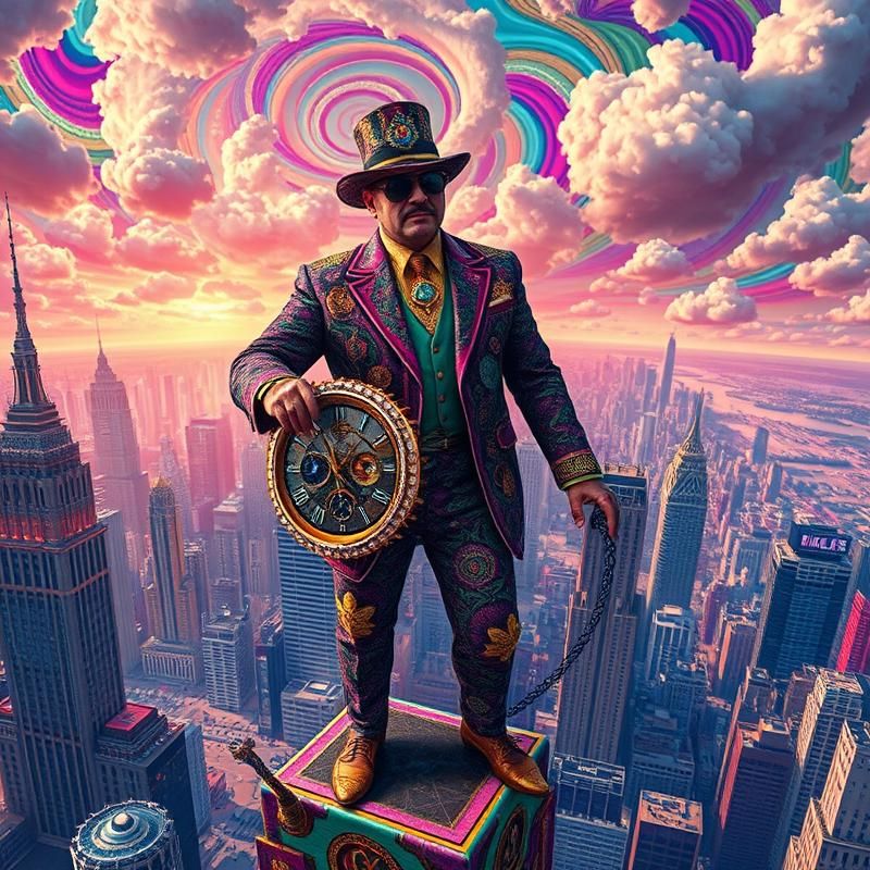 maximalist style AI art