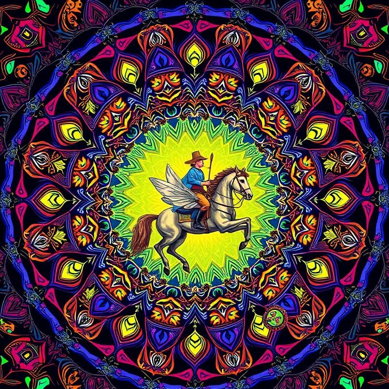 mandala style AI art