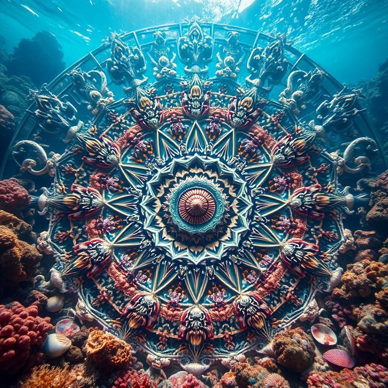 mandala style AI art