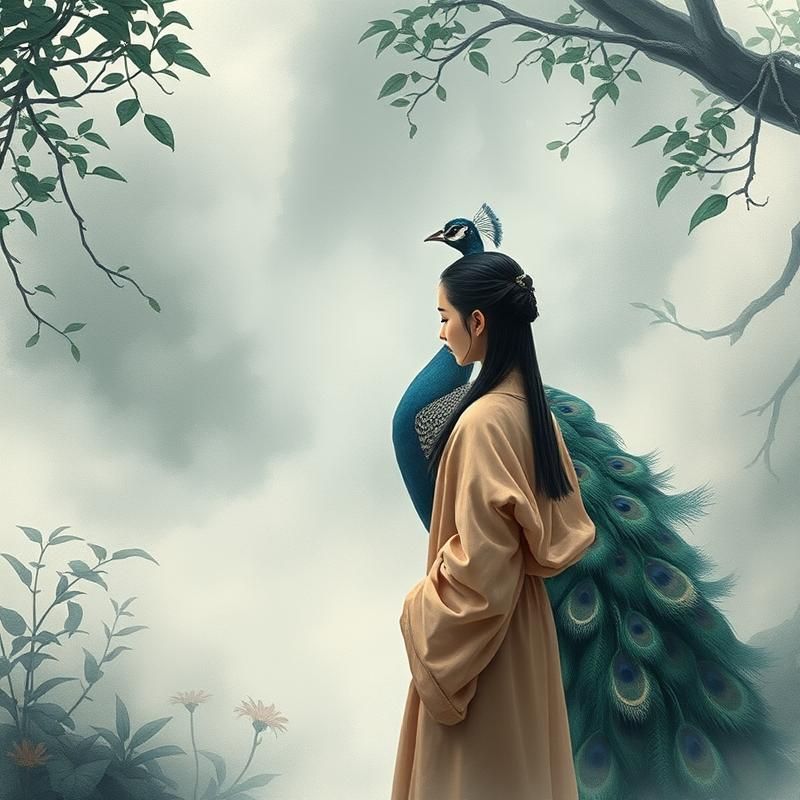 chinese painting style AI art