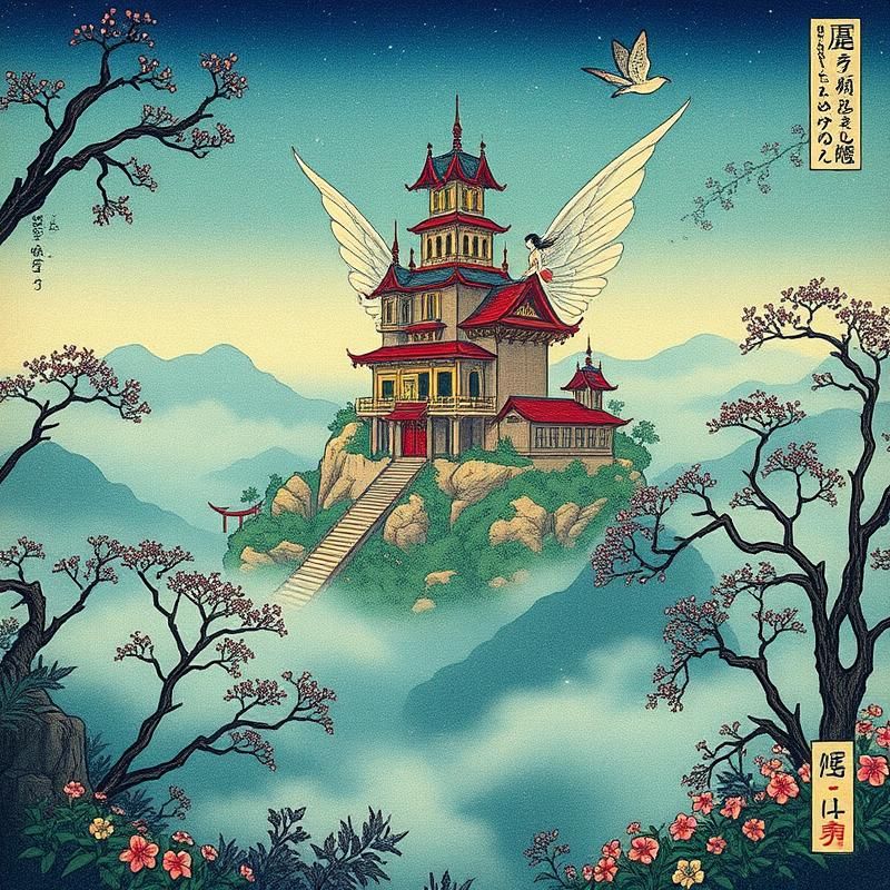 ukiyo-e style AI art