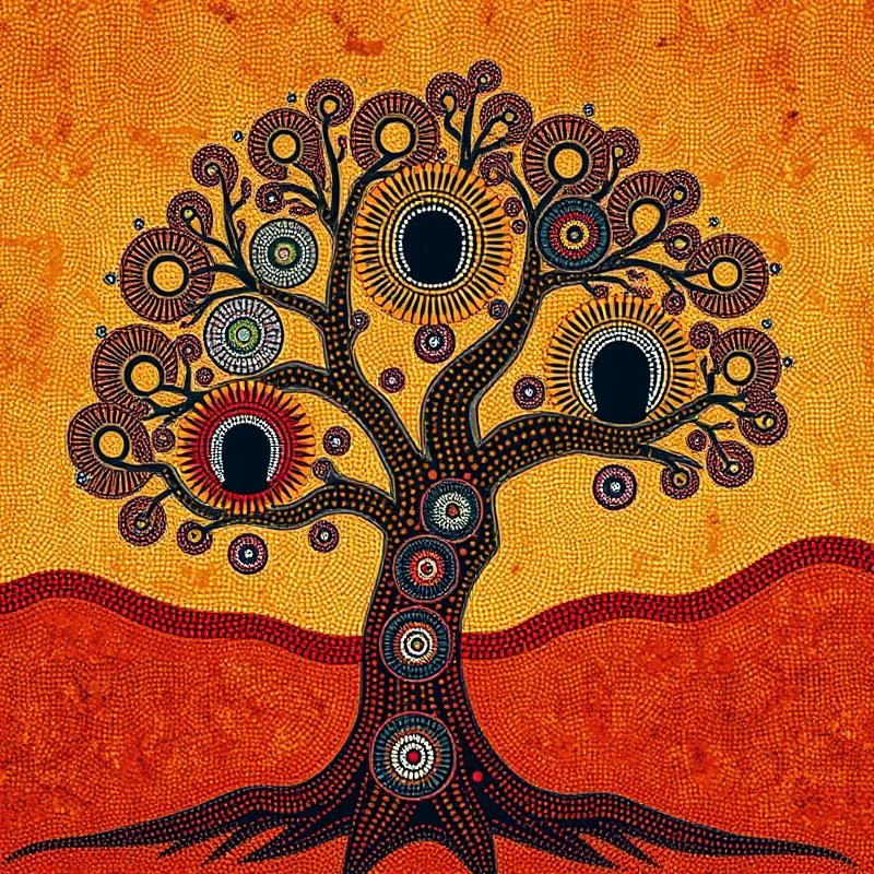 aboriginal art style AI art