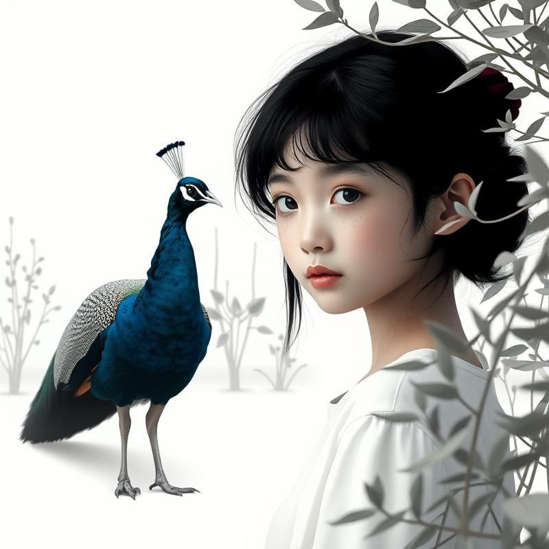 minimalist style AI art