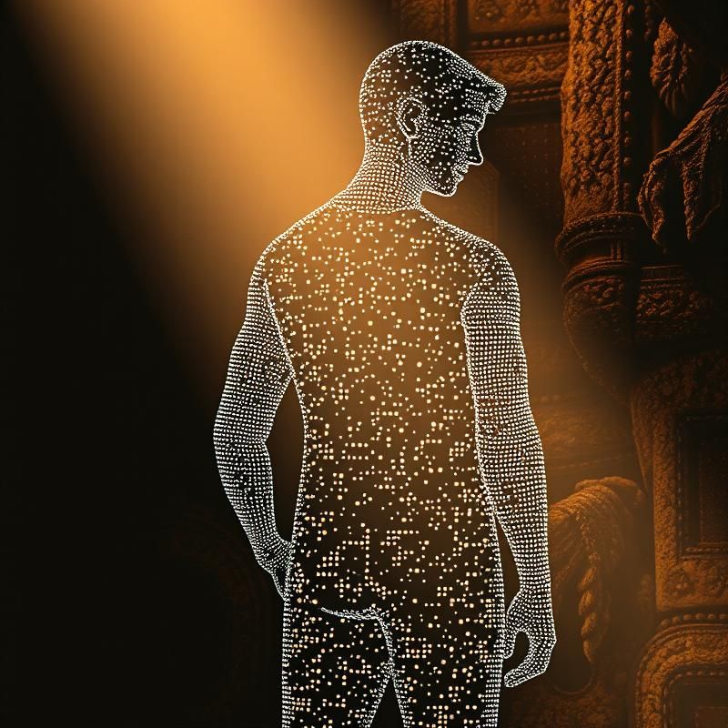 stipple style AI art