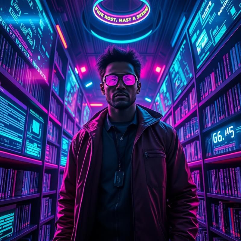 synthwave style AI art