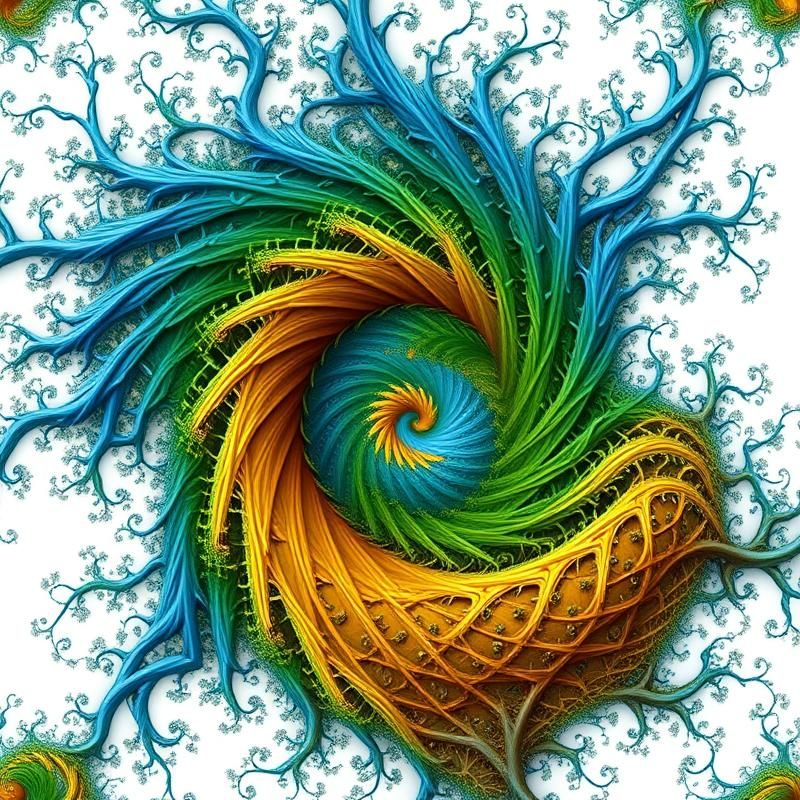 fractal art style AI art