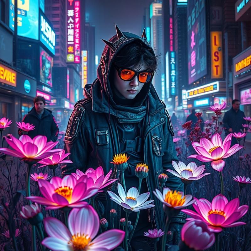cyberpunk style AI art