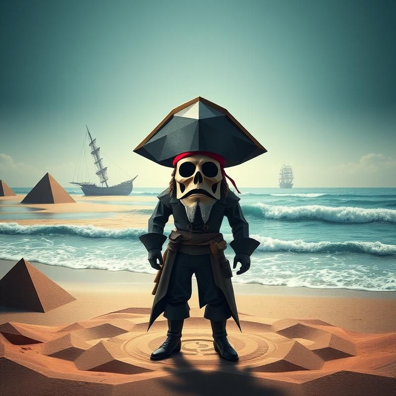 geometric style AI art