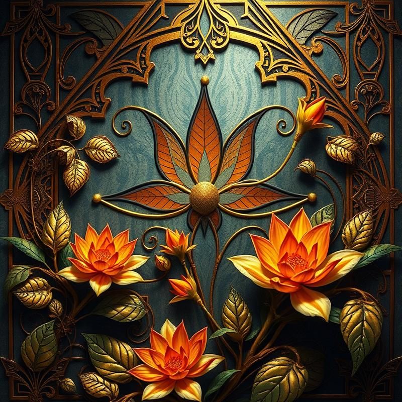 art deco style AI art