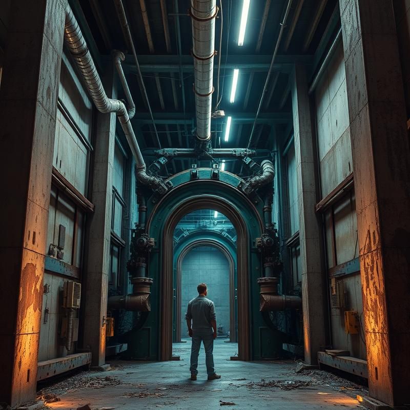 industrial style AI art