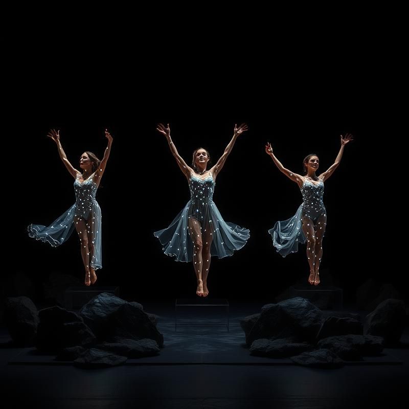 performance art style AI art