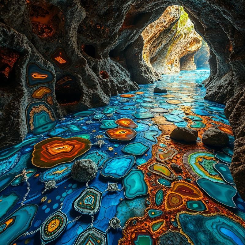 stained glass style AI art