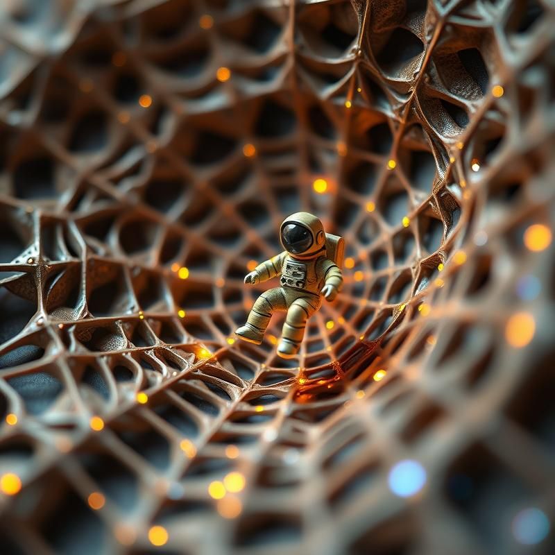 trompe l'oeil style AI art
