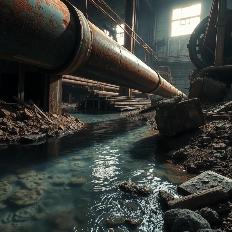 industrial style AI art