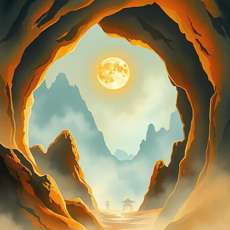 chinese painting style AI art