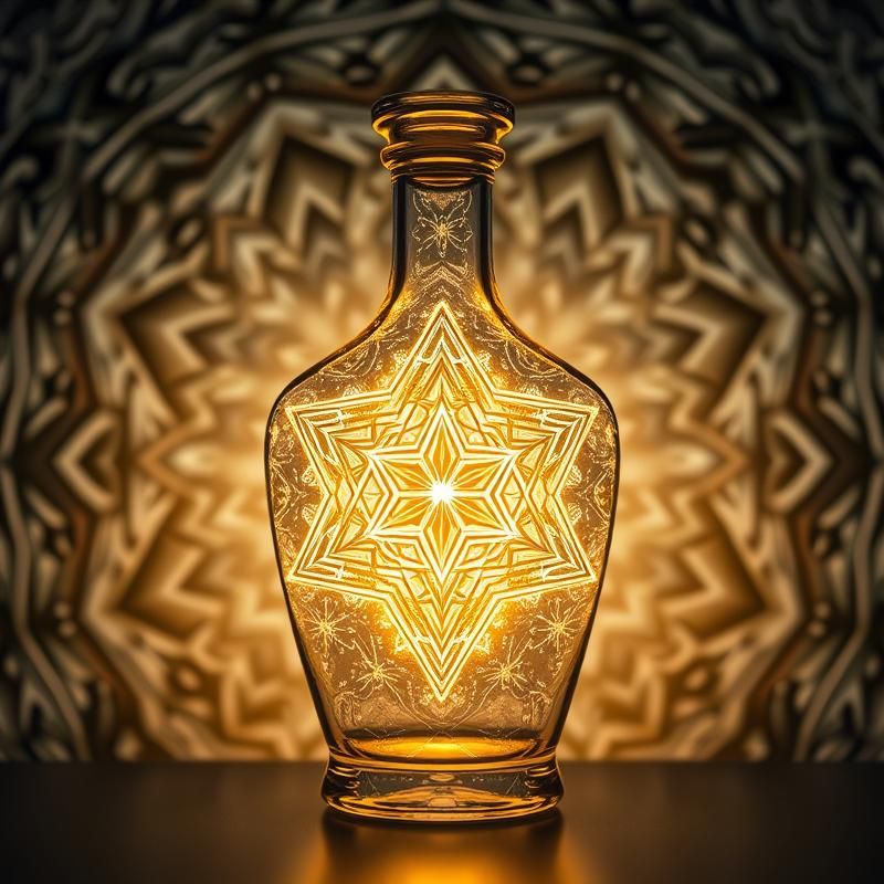 sacred geometry style AI art