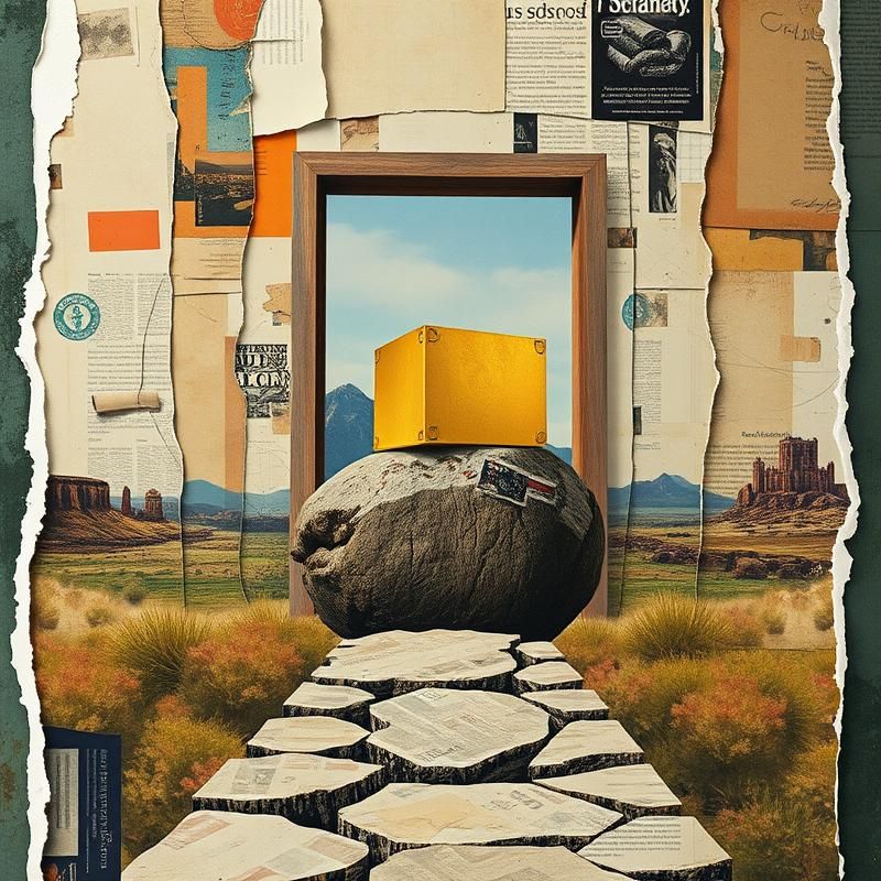 collage style AI art