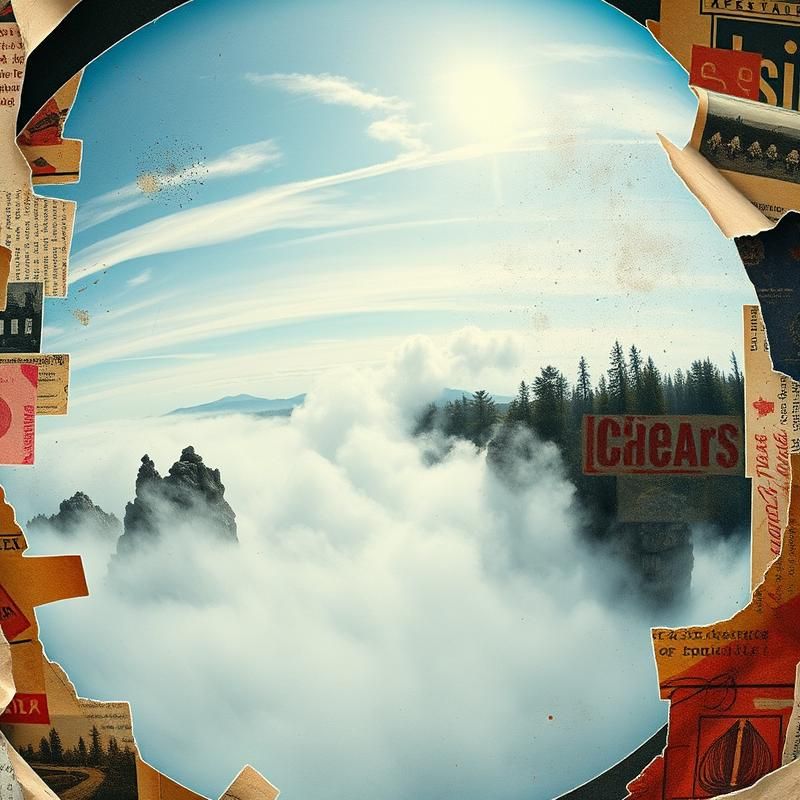 collage style AI art
