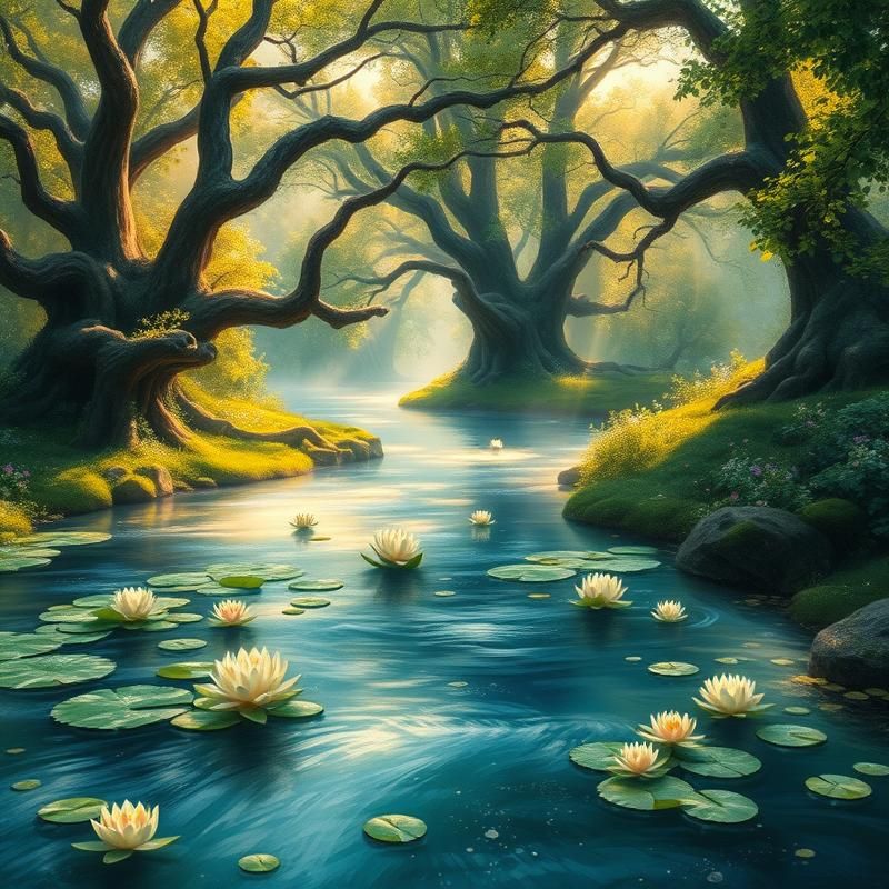 oil painting style AI art