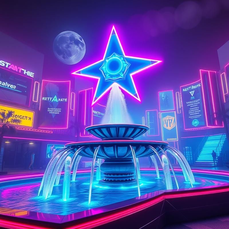 synthwave style AI art
