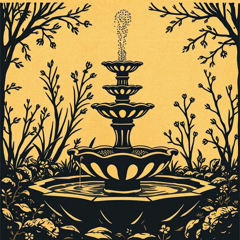woodcut style AI art