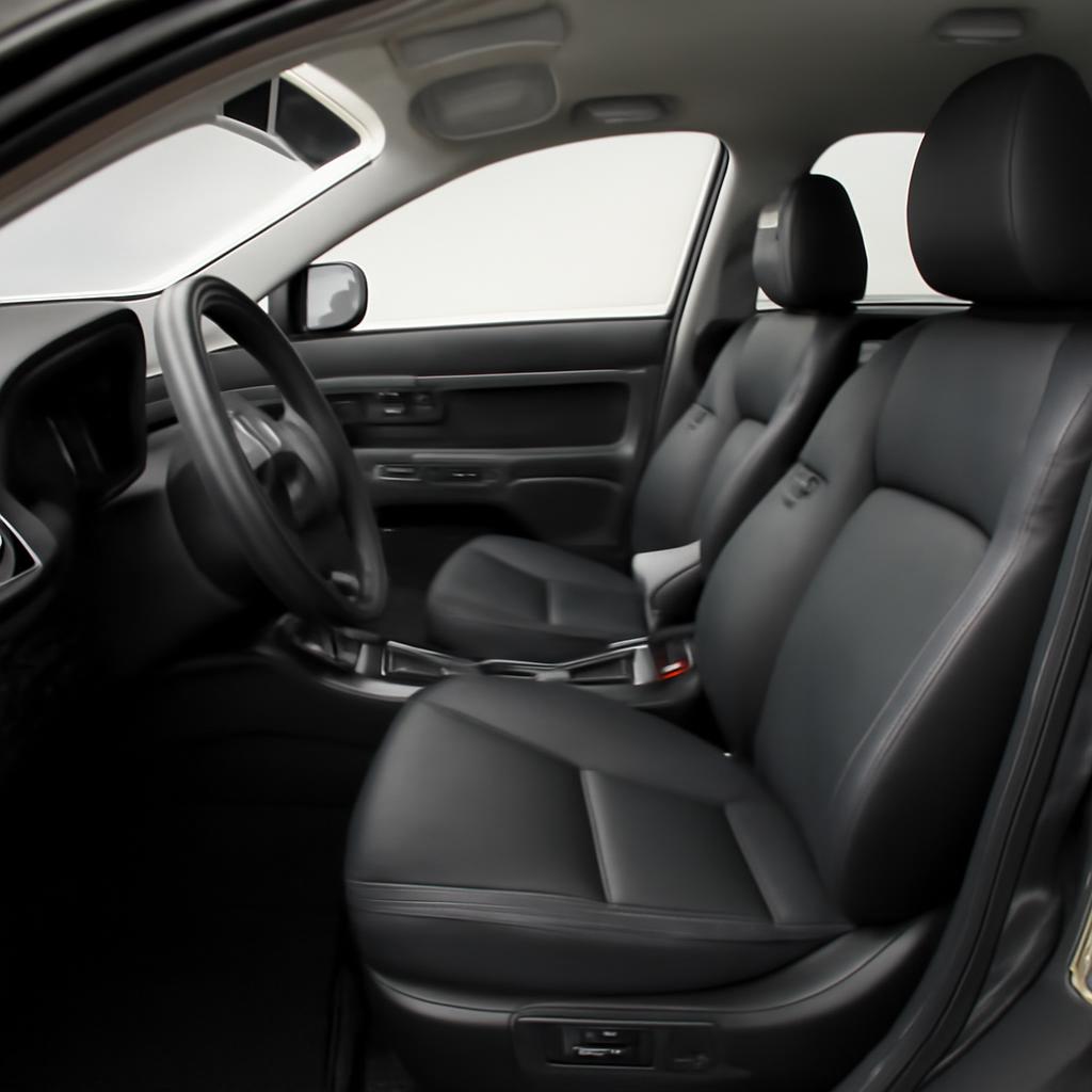 Тщательно вычищенный салон автомобиля перед продажей