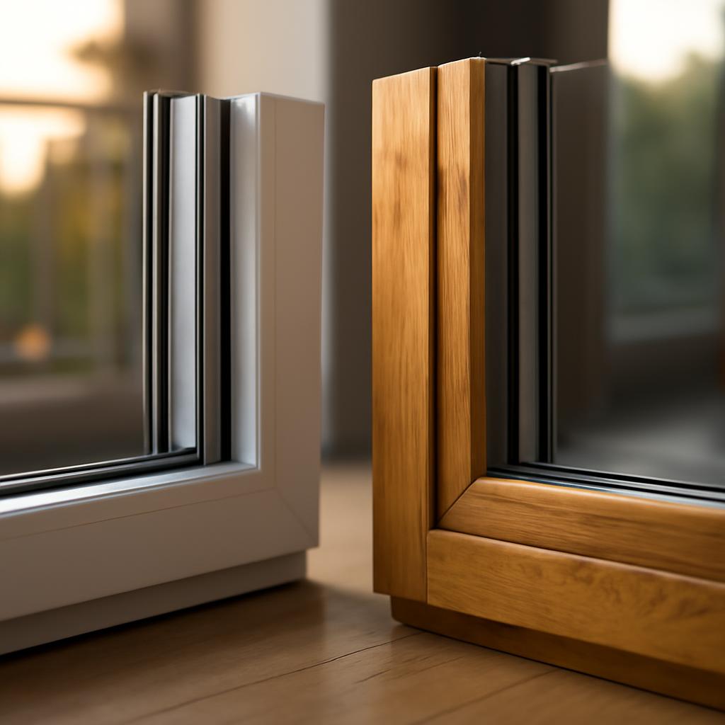 Сравнение алюминиевых рам с ПВХ и деревянными для балкона