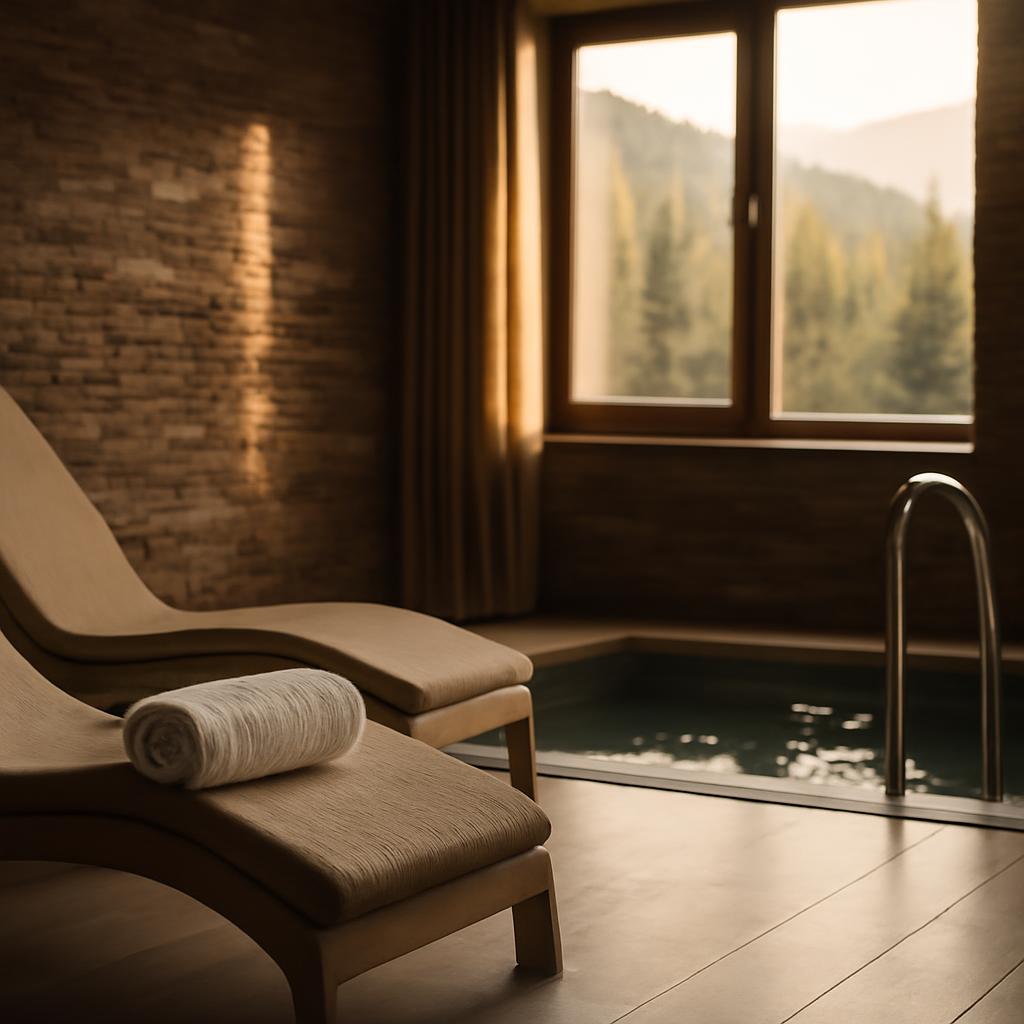 Интерьер SPA-зоны отеля Kayasity в Архызе