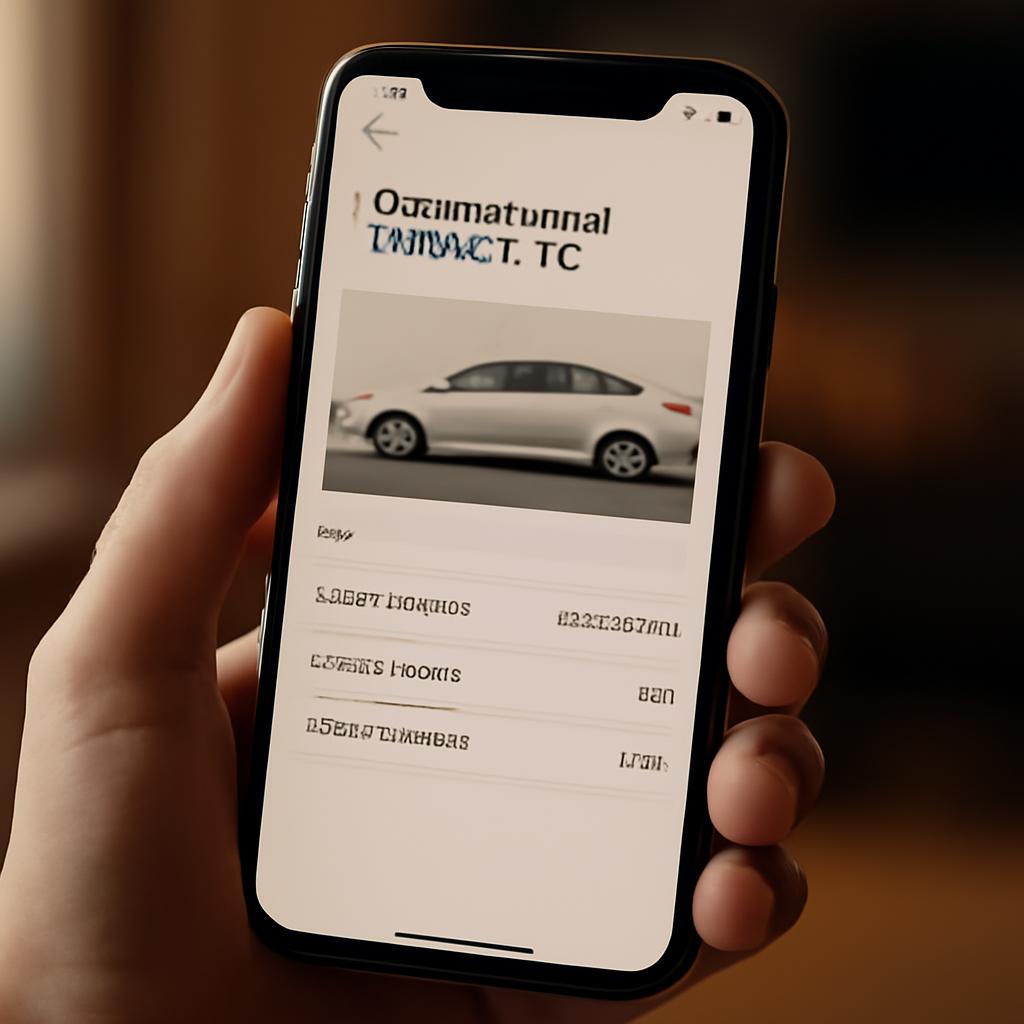 Скриншот мобильного приложения для просмотра электронного ПТС