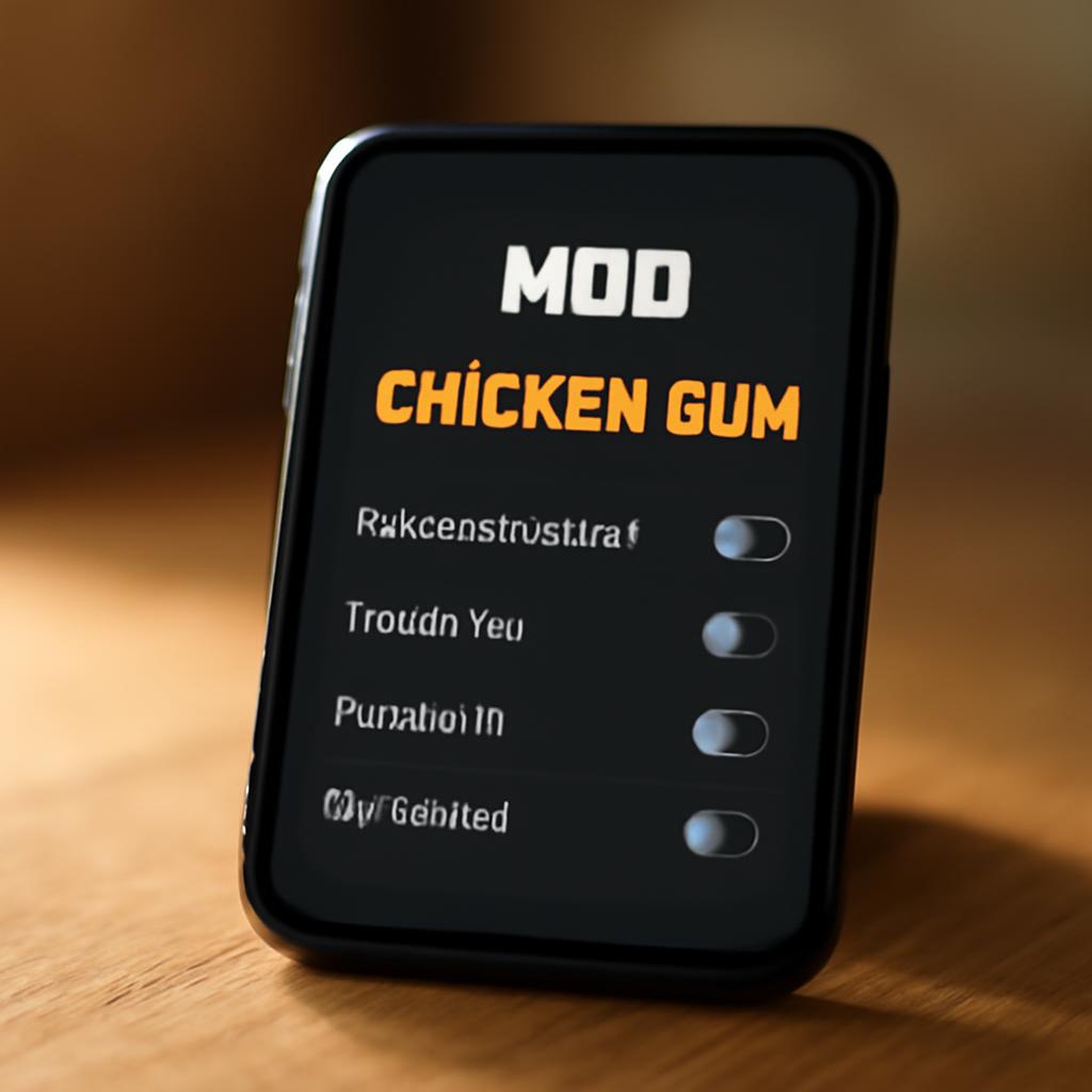 Интерфейс мод меню в Chicken Gun