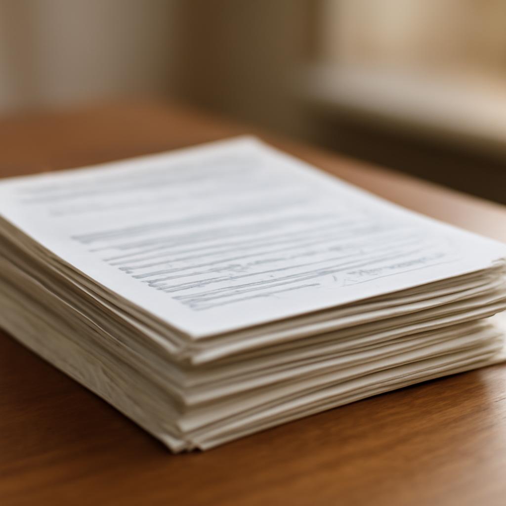 Стопка документов для снятия авто с учета в ГИБДД