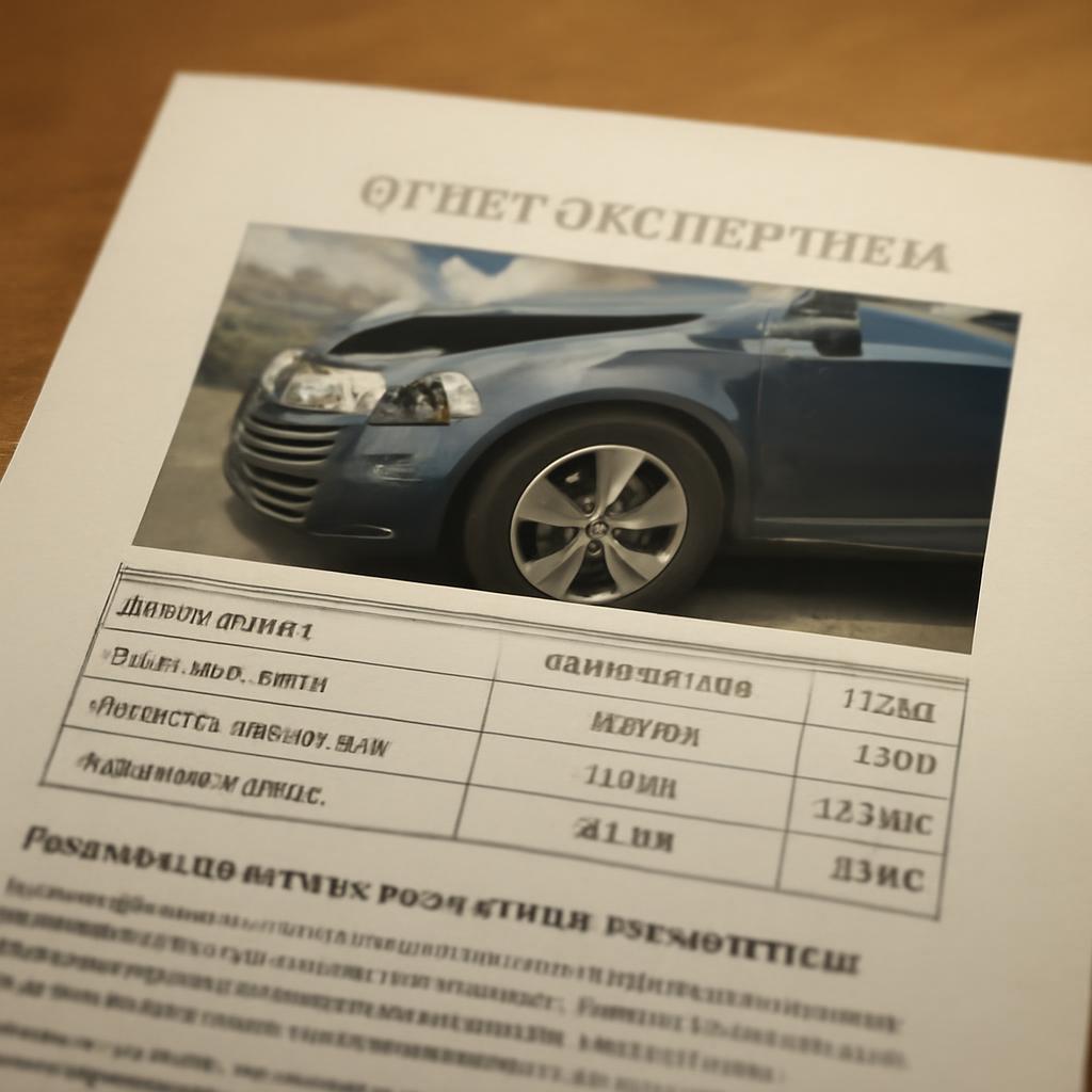Пример отчета экспертизы автомобиля с расчетами ущерба