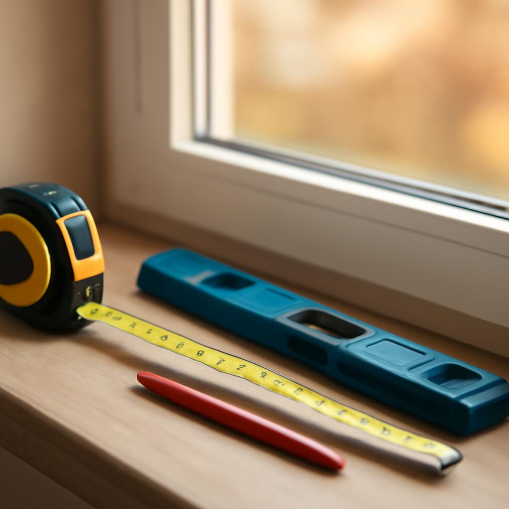 Инструменты для замера окна перед установкой шторы день-ночь