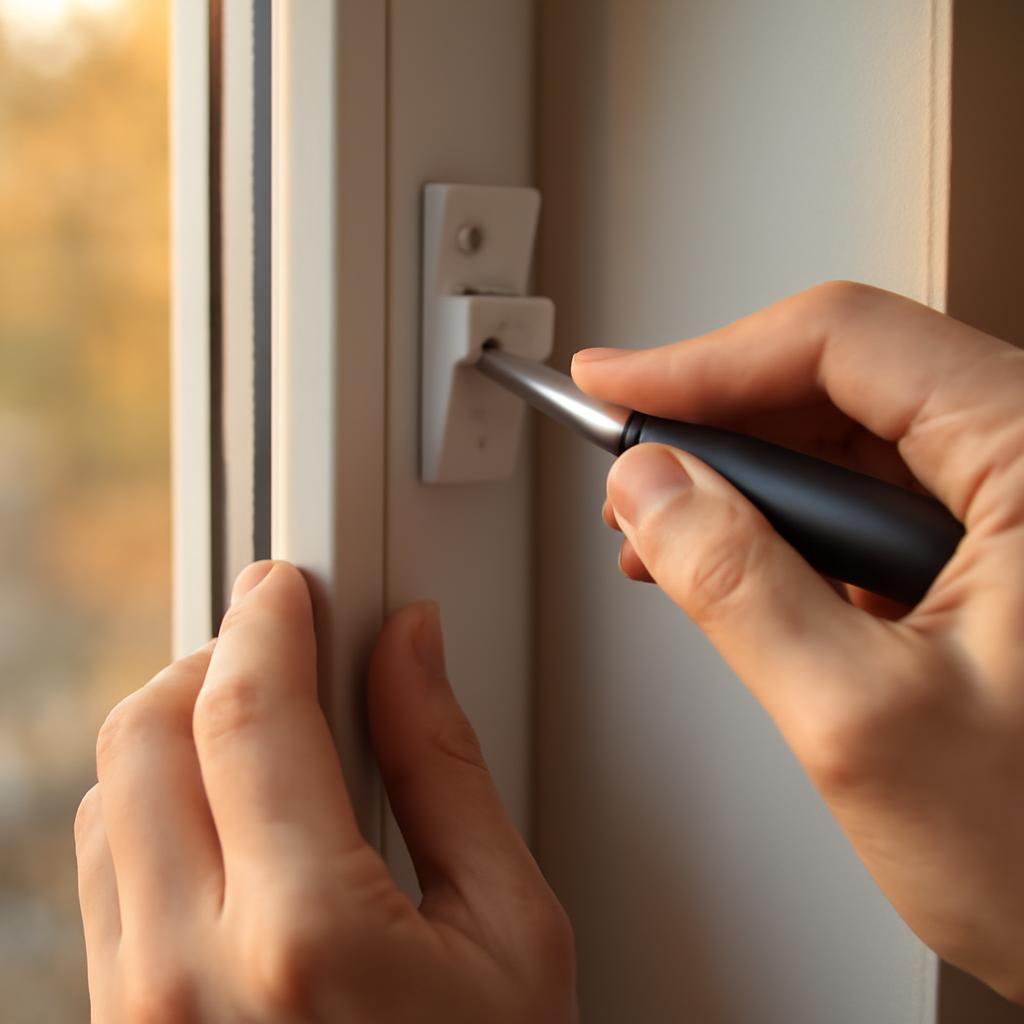 Установка кронштейнов для рулонной шторы на пластиковом окне