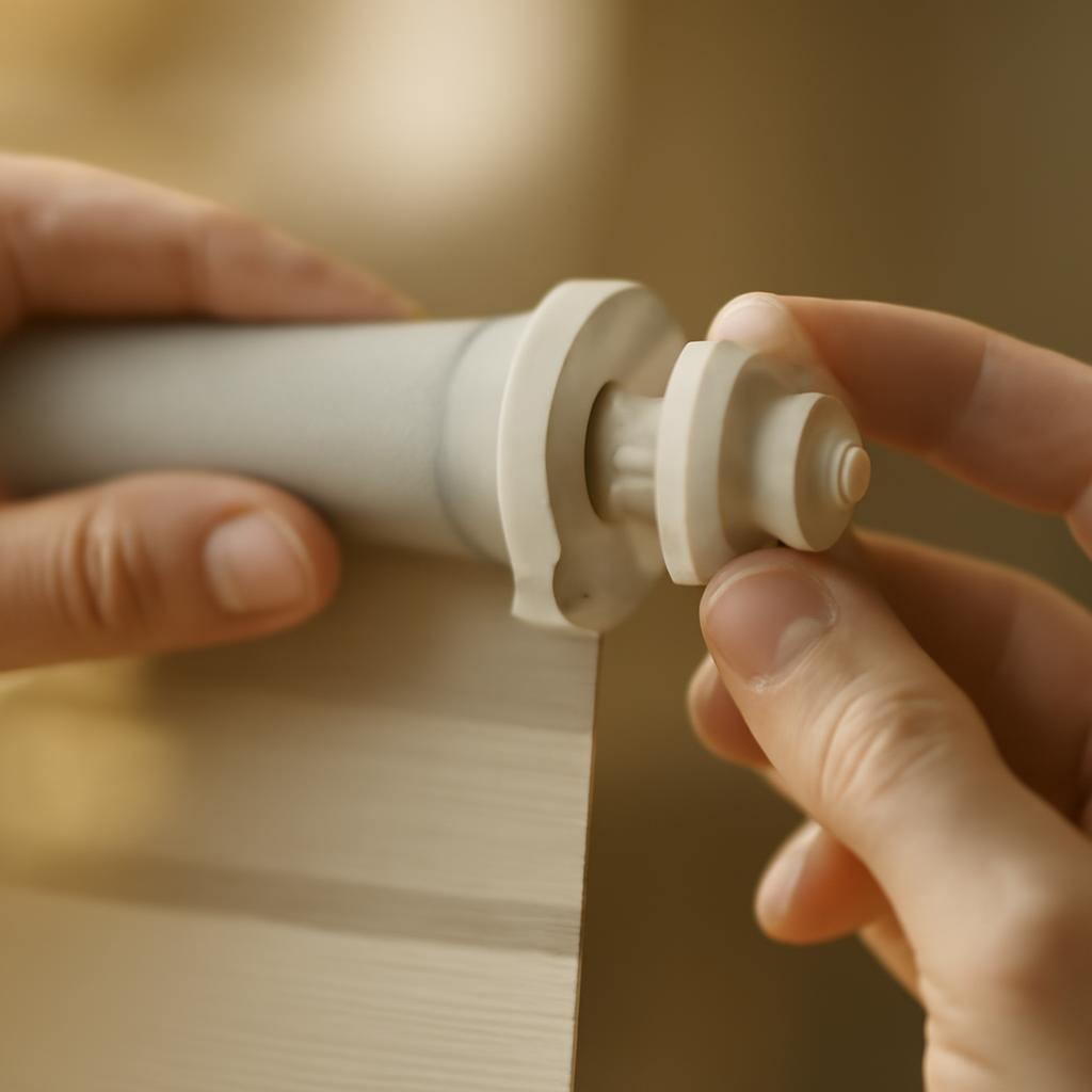 Сборка механизма рулонной шторы день-ночь на валу