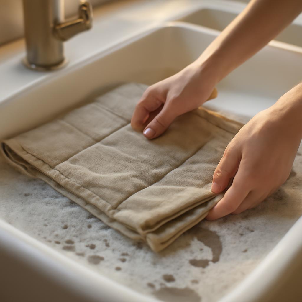 Процесс стирки римских штор в домашних условиях