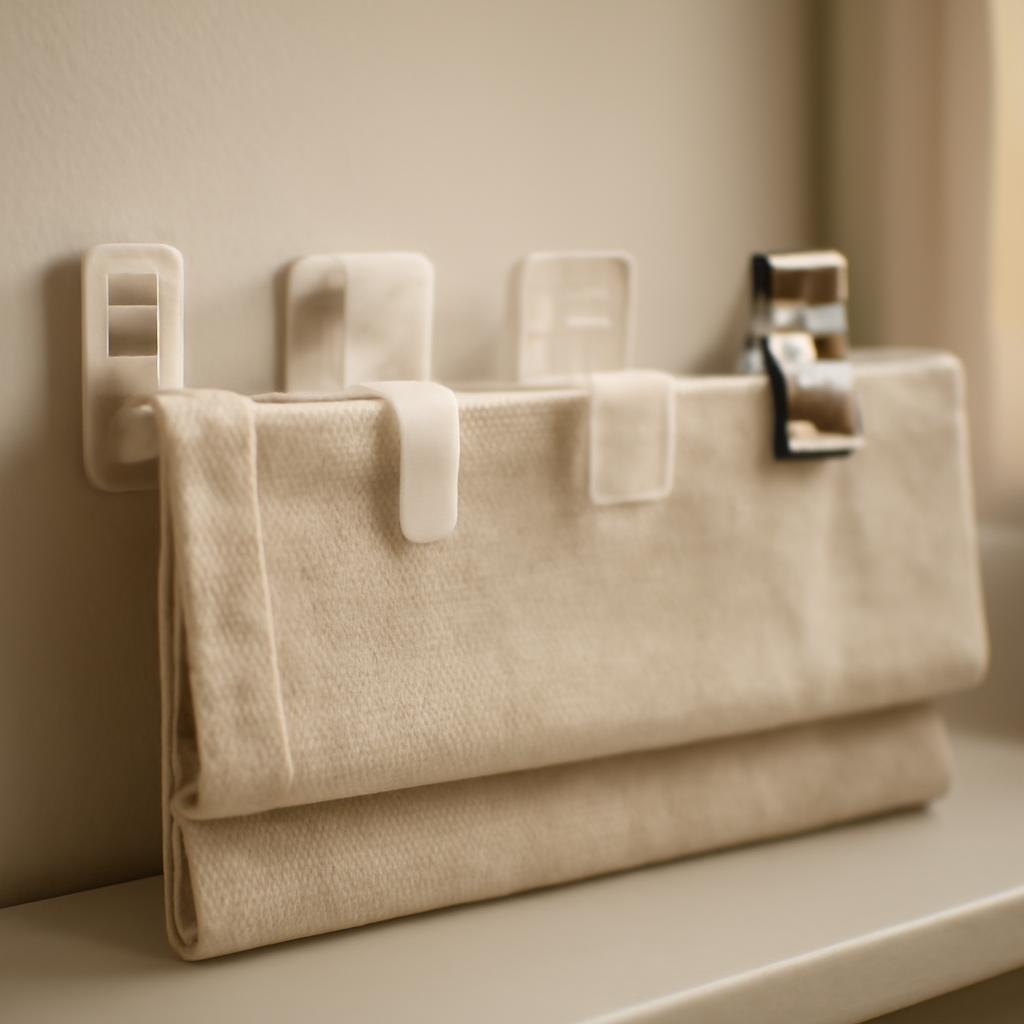 Различные варианты крепления римских штор без сверления