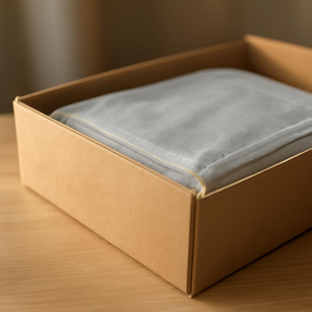 Упаковка москитных сеток для зимнего хранения в коробке