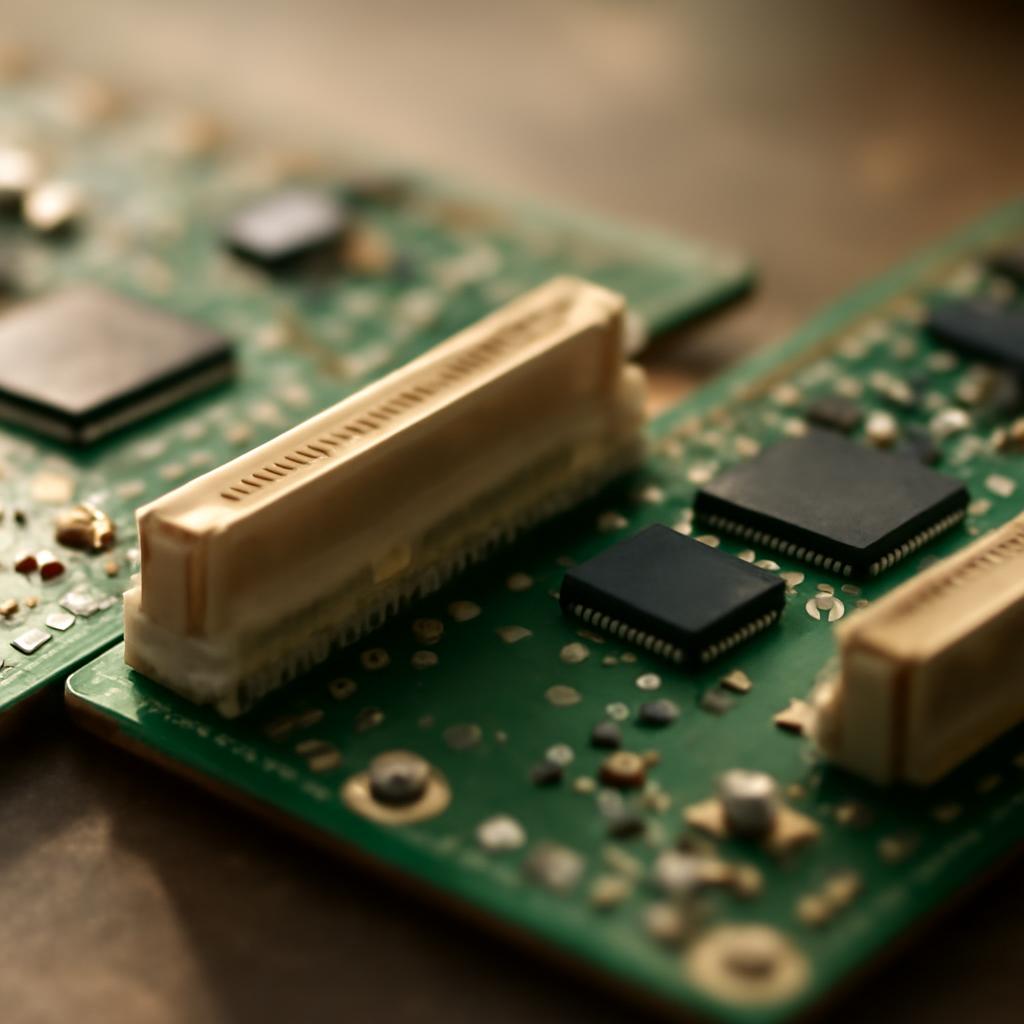 Пример соединения серверных плат с помощью разъёма мама