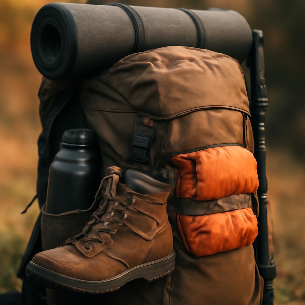 Экипировка для пешего треккинга в рюкзаке