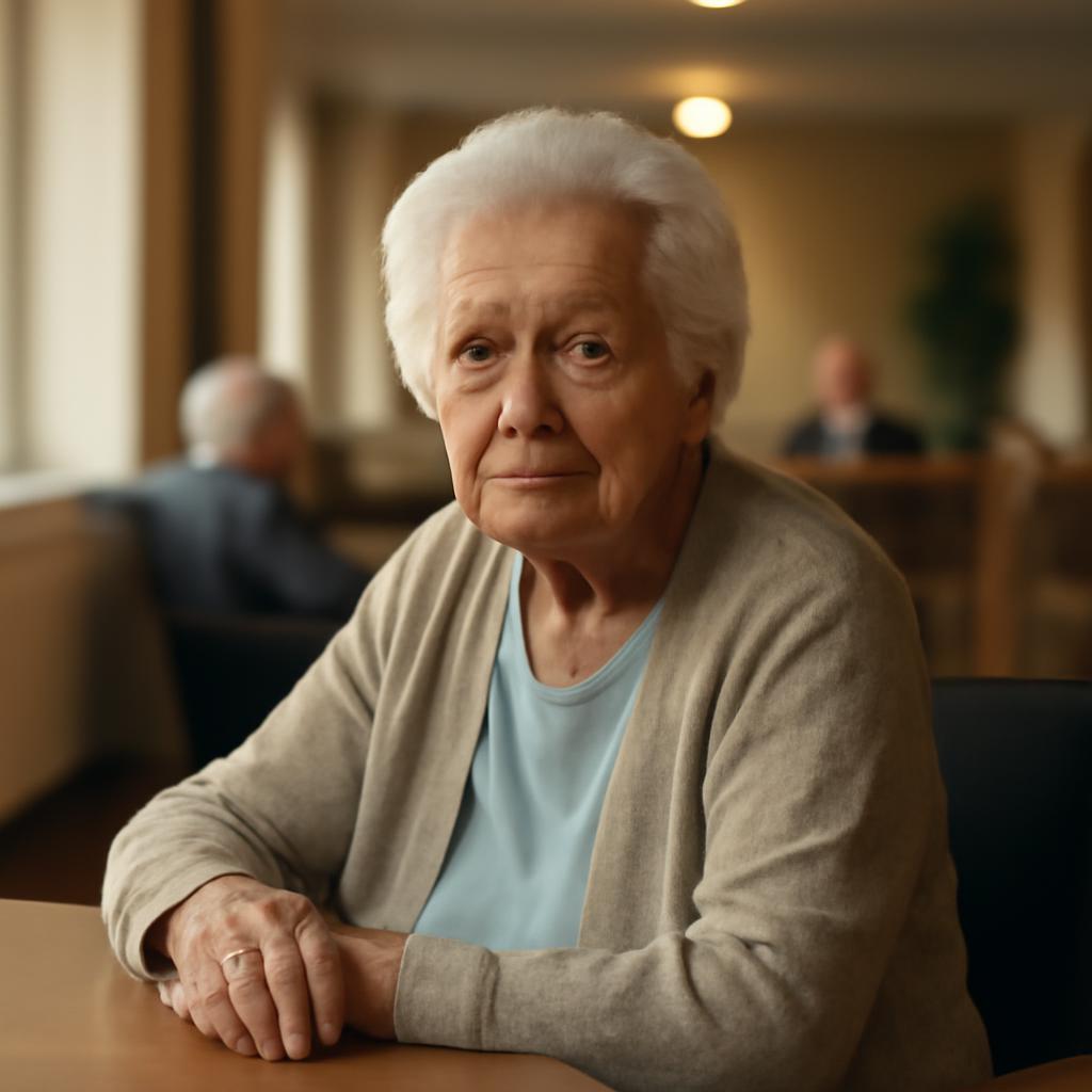 Интерьер современного дома престарелых в России.