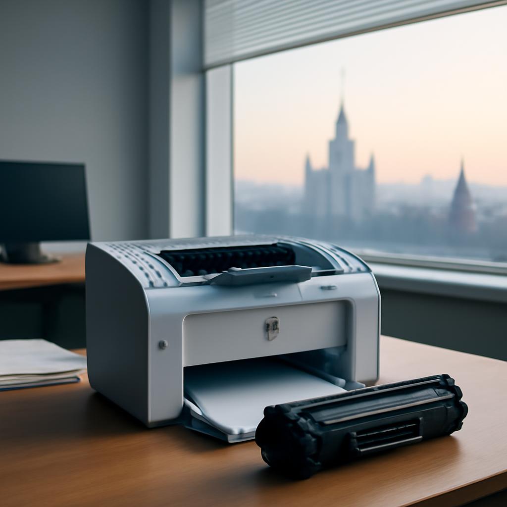 Офис в Москве с принтером HP и картриджем P1102