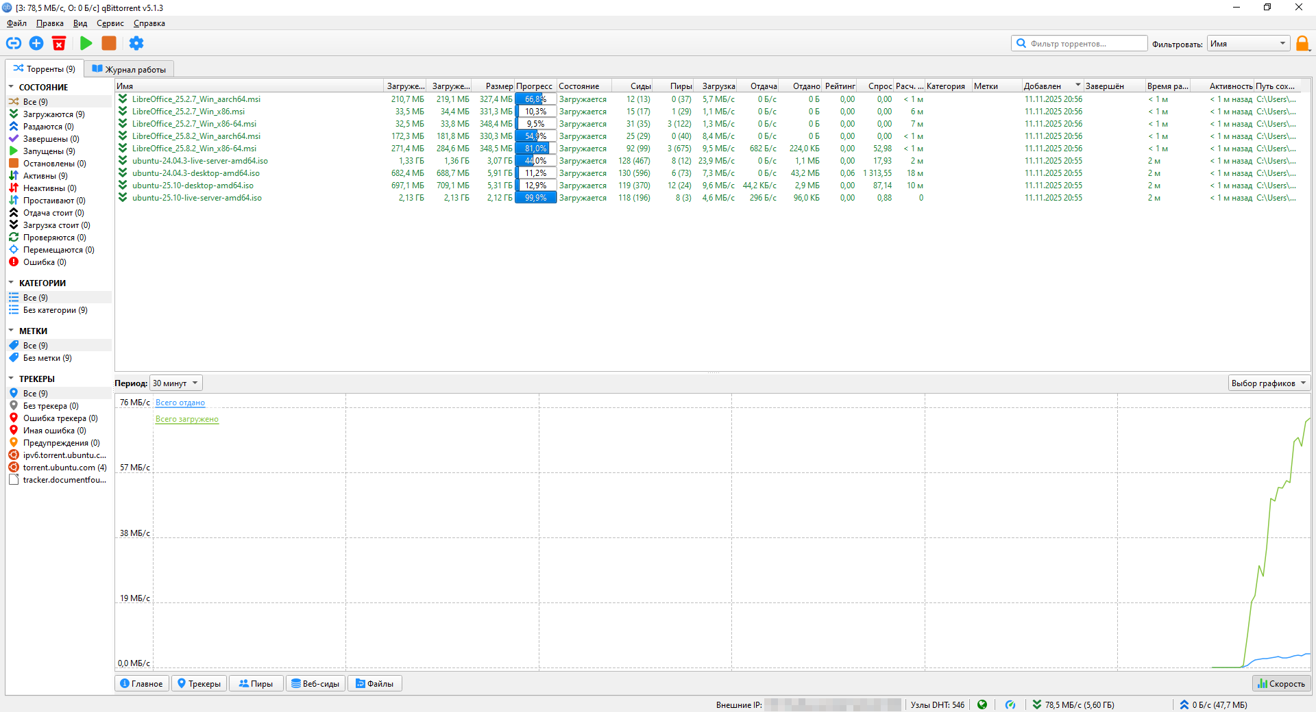 qBittorrent 5.1.3 Portable by stalkerok (x64) [Multi/Ru]