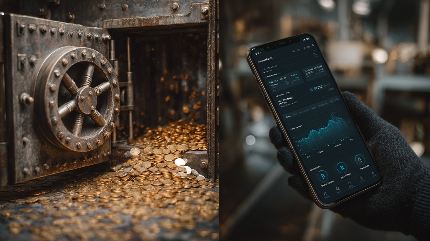 Сравнение сейфа и мобильного приложения для хранения финансов