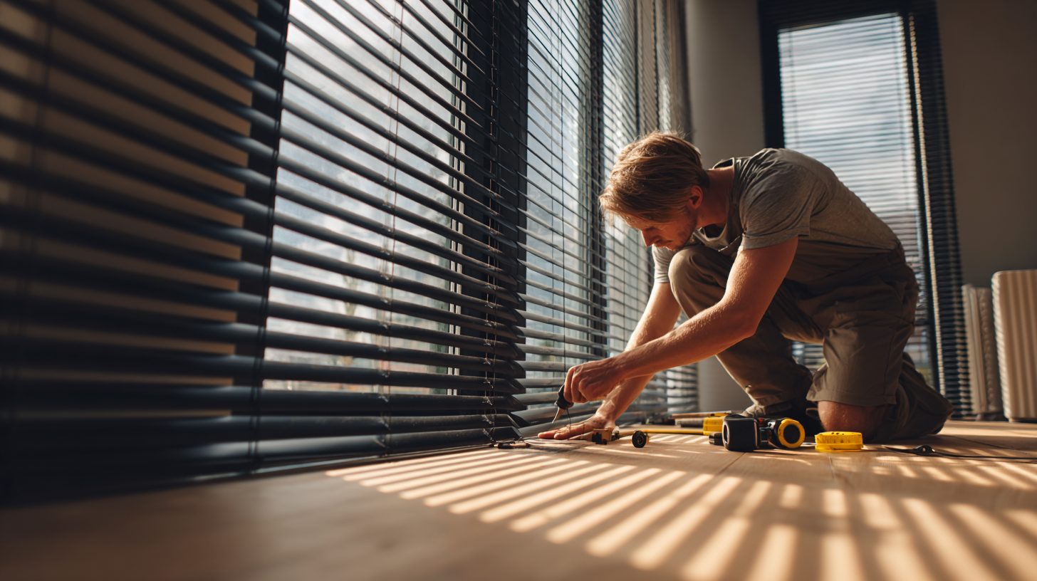 Установка жалюзи блэкаут на окне в квартире