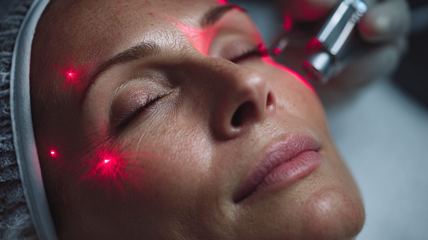 Процедура фракционного лазерного омоложения на лице