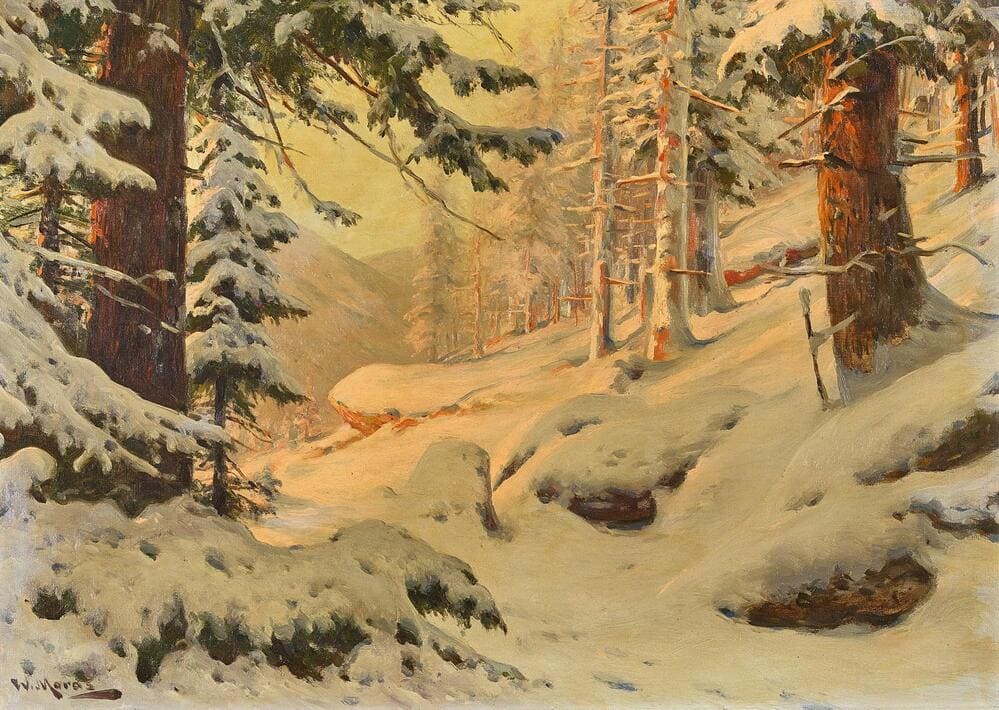 Walter_Moras_-_Verschneite_Waldlandschaft_im_Abendrot.jpg