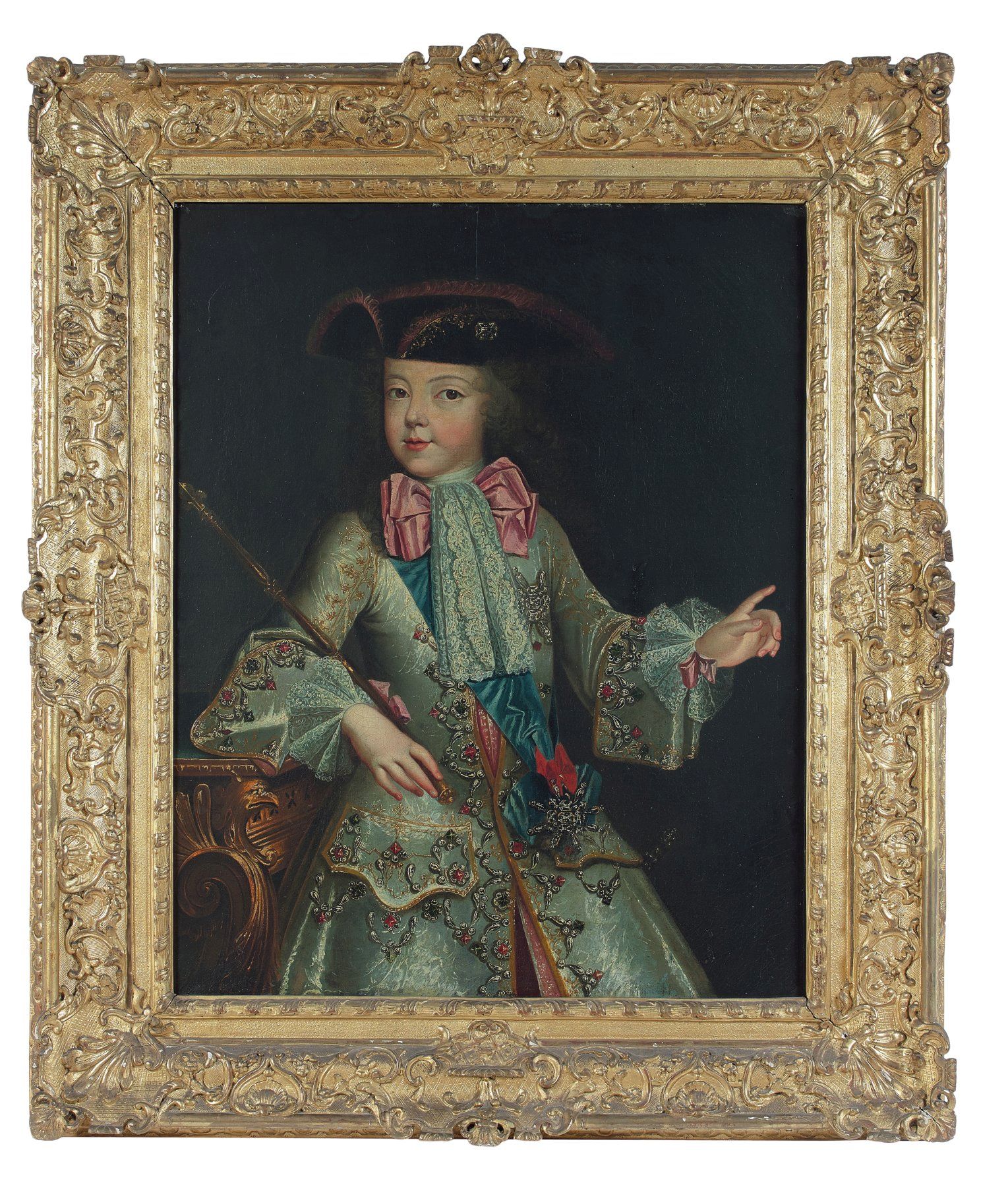 24Attribu? ? Augustin-Oudart Justinat Actif ? Paris, mort en 1743-Portrait de Louis XV enfant.jpg